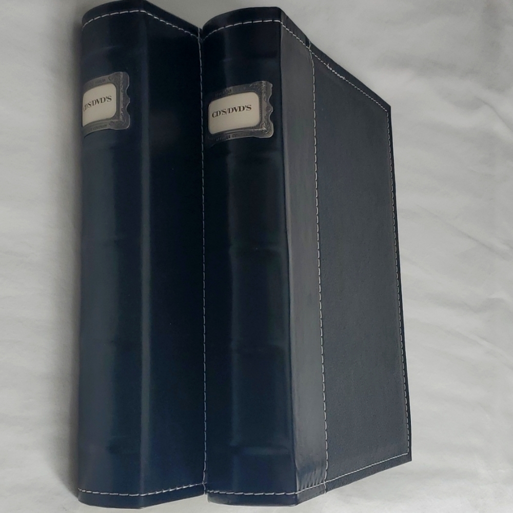 2PACK CDs/DVDs case black vintage